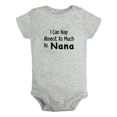 I Can Nap Almost as Much as Nana Funny Rompers For Babies Newborn Baby Unisex Bodysuits Infant Jumpsuits Toddler 0-12 Months Kids One-Piece Oufits (Gray 12-18 Months)
I Can Nap Almost as Much as Nana Funny Rompers For Babies Newborn Baby Unisex Bodysuits Infant Jumpsuits Toddler 0-12 Months Kids One-Piece Oufits (Gray 12-18 Months)