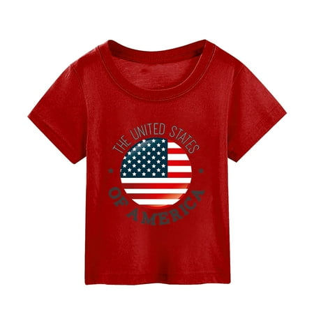 Girl Summer Independence Day Printed Boy Short Sleeved Top Worn Over Sports Leisure Skin-Friendly Baby Girl Clothes
Girl Summer Independence Day Printed Boy Short Sleeved Top Worn Over Sports Leisure Skin-Friendly Baby Girl Clothes