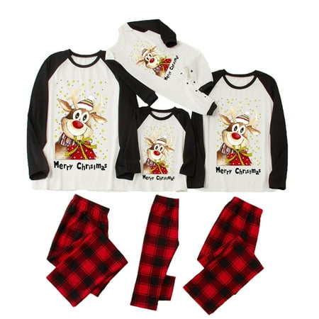 Christmas Pajamas for Family Cartoon Elk Reindeer Contrast Top and Buffalo Plaid Pant Pjs Matching Sets New Years Pajamas #01Black Women X-Large
Christmas Pajamas for Family Cartoon Elk Reindeer Contrast Top and Buffalo Plaid Pant Pjs Matching Sets New Years Pajamas #01Black Women X-Large