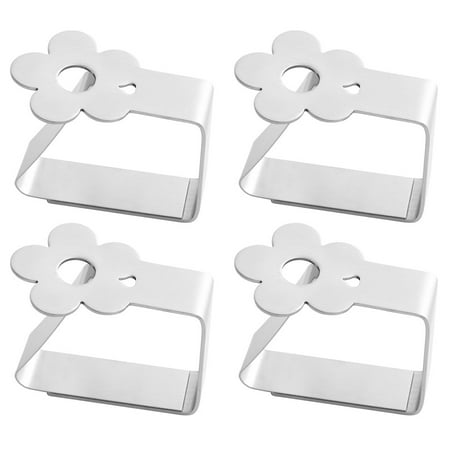 4pcs Stainless Steel Thicken Table Cloth Clip Kitchen Tablecloth Holder Clamp for Home (Flower Style Silver)
4pcs Stainless Steel Thicken Table Cloth Clip Kitchen Tablecloth Holder Clamp for Home (Flower Style Silver)