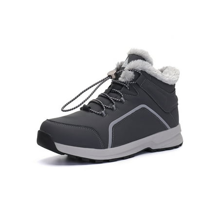 Ritualay Men Warm Ankle Boot Non-Slip Mid Top Snow Boots Casual Walking Round Toe Winter Shoes Gray 7
Ritualay Men Warm Ankle Boot Non-Slip Mid Top Snow Boots Casual Walking Round Toe Winter Shoes Gray 7