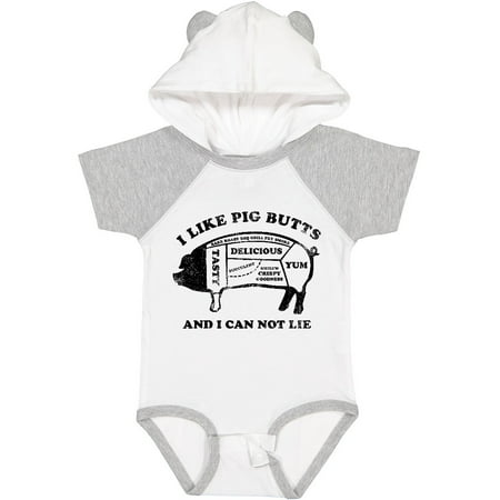 Inktastic I Like Pig Butts Gift Baby Boy or Baby Girl Bodysuit