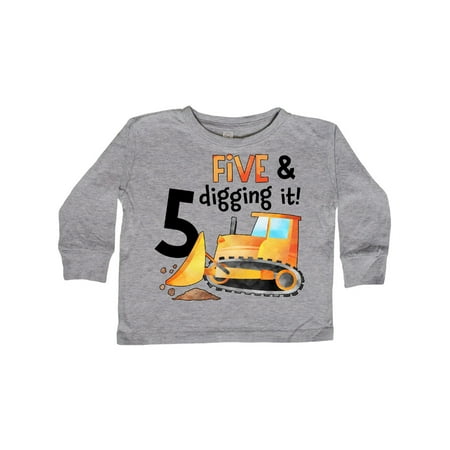 Inktastic Five and Digging It Bulldozer 5th Birthday Gift Toddler Boy or Toddler Girl Long Sleeve T-Shirt
Inktastic Five and Digging It Bulldozer 5th Birthday Gift Toddler Boy or Toddler Girl Long Sleeve T-Shirt