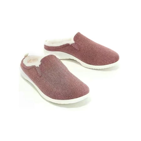 Colisha Women s Fuzzy Mule Winter Warm Slippers Comfort Slipper Winter Warm Indoor Outdoor