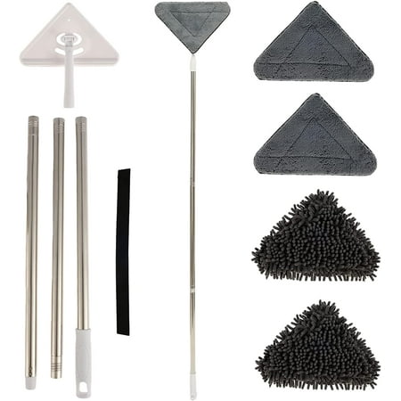 59 Inches Wall Cleaning Mop Triangle Mop Wall Cleaner with Long Handle Microfiber Dust Mop for Cleaning Wall Ceiling Baseboard Windows
59 Inches Wall Cleaning Mop Triangle Mop Wall Cleaner with Long Handle Microfiber Dust Mop for Cleaning Wall Ceiling Baseboard Windows