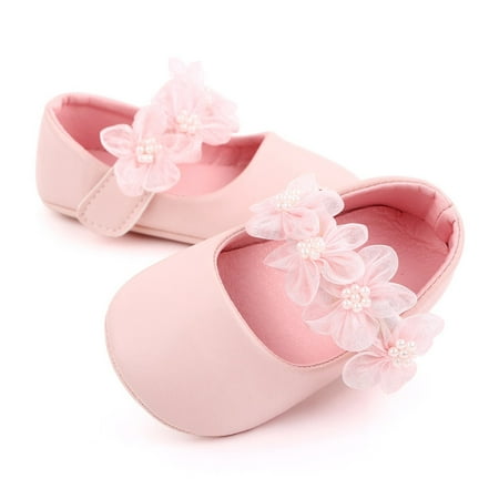 

nsendm Baby Cute Little Flower Princess Shoes Fashion Toddler Shoes Soft Sole Baby Step Shoes 13 Wide Tennis Shoes White 0 Months