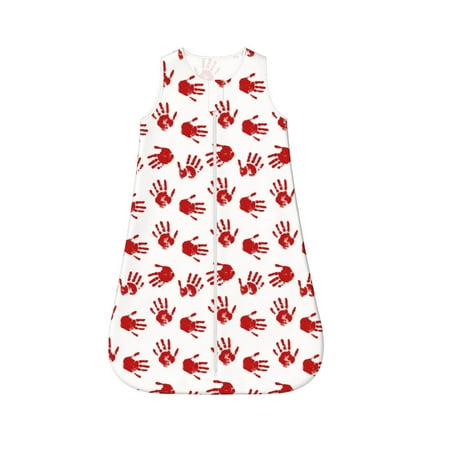 Yiaed Bloody Hand Print Baby Sleep Sack Sleeveless Baby Sleeping Bag Toddler 2-Way Zipper Wearable Blanket for Infant Toddler Newborn-Small
Yiaed Bloody Hand Print Baby Sleep Sack Sleeveless Baby Sleeping Bag Toddler 2-Way Zipper Wearable Blanket for Infant Toddler Newborn-Small
