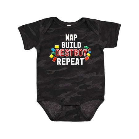 Inktastic Nap Build Destroy Repeat with Colorful Building Blocks Boys or Girls Baby Bodysuit
Inktastic Nap Build Destroy Repeat with Colorful Building Blocks Boys or Girls Baby Bodysuit