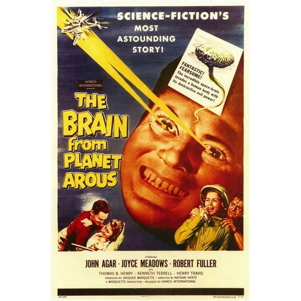 The Brain From Planet Arous - movie POSTER (Style A) (11" x 17") (1958)