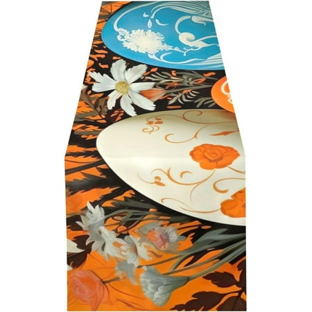 Tangkunup Easter Eggs Table Runner 18x72in Coffee Table Runners Dresser Scarf Outdoor Short Small Dining Table Runners Geometric Decor for Nightstand Dinner Parties Wedding495
Tangkunup Easter Eggs Table Runner 18x72in Coffee Table Runners Dresser Scarf Outdoor Short Small Dining Table Runners Geometric Decor for Nightstand Dinner Parties Wedding495
