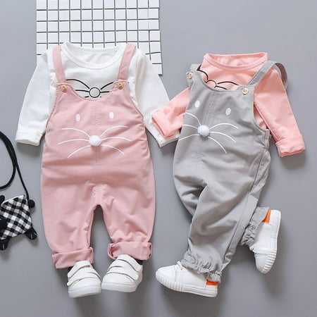 MyBeauty 2Pcs Infant Baby Girl Mouse Pattern Long Sleeve T-shirt Suspender Overall Outfit Grey 80cm
MyBeauty 2Pcs Infant Baby Girl Mouse Pattern Long Sleeve T-shirt Suspender Overall Outfit Grey 80cm