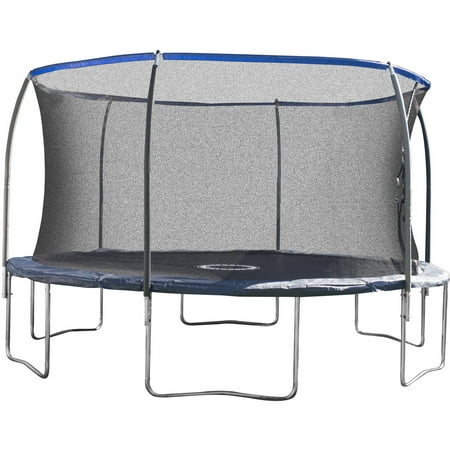 Bounce Pro 14-Foot Trampoline, with Enclosure, Blue