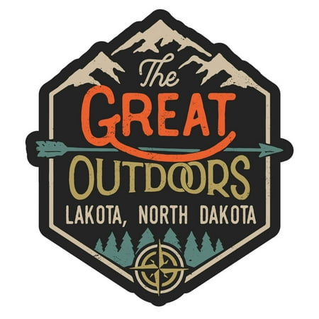 Lakota North Dakota The Great Outdoors Design 4-Inch Fridge Magnet