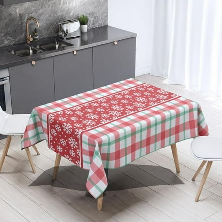 Autmor Christmas Tablecloth Rectangle Plaid Table Cloth with Snowflake Decorations Heavy Weight & Spillproof Table Cover for Dining Party & Holidays
Autmor Christmas Tablecloth Rectangle Plaid Table Cloth with Snowflake Decorations Heavy Weight & Spillproof Table Cover for Dining Party & Holidays