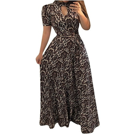 Beach Dresses for Women Print O Neck Wedding Guest Dress Short Sleeve Corset Dress 
Beach Dresses for Women Print O Neck Wedding Guest Dress Short Sleeve Corset Dress