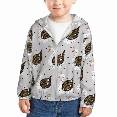 Lukts Cute Swan Print Children s Long-Sleeved Sun Protection Clothing Hooded Sweatshirts for Boys and Girls Outdoor Sports-2 Years
Lukts Cute Swan Print Children s Long-Sleeved Sun Protection Clothing Hooded Sweatshirts for Boys and Girls Outdoor Sports-2 Years