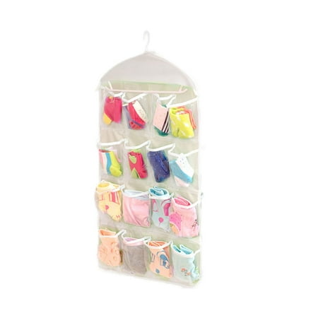 GeweYeeli 16 Pockets Clear Hanging Bag Socks Bra Underwear Rack Hanger Storage Organizer
GeweYeeli 16 Pockets Clear Hanging Bag Socks Bra Underwear Rack Hanger Storage Organizer