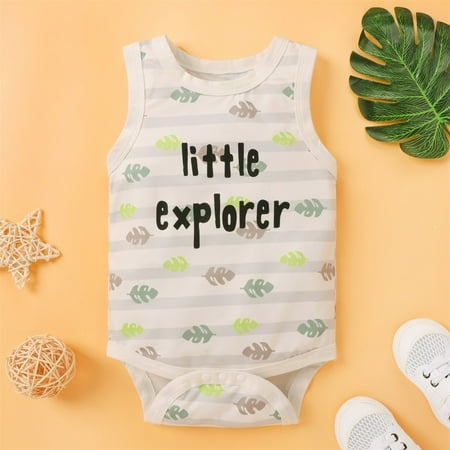 THE WILD Toddler Boys Girls Letter Cartoon Sleeveless Romper Clothes Bodysuit 
THE WILD Toddler Boys Girls Letter Cartoon Sleeveless Romper Clothes Bodysuit