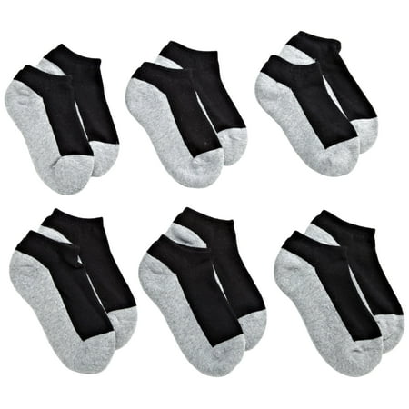 Jefferies Socks Little Boys Seamless Sport Low Cut Half Cushion 6 Pack Socks Black/Grey 7-8.5
Jefferies Socks Little Boys Seamless Sport Low Cut Half Cushion 6 Pack Socks Black/Grey 7-8.5