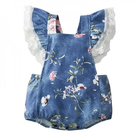 50% Off! Retro Summer Newborn Kids Short-sleeve Romper Cotton Knitted Denim Lace Decoration Sweet Flying Sleeves Jumpsuit Romper
50% Off! Retro Summer Newborn Kids Short-sleeve Romper Cotton Knitted Denim Lace Decoration Sweet Flying Sleeves Jumpsuit Romper
