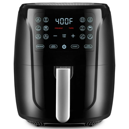 6-Qt Digital Air Fryer with Guided Cooking Black GAF686