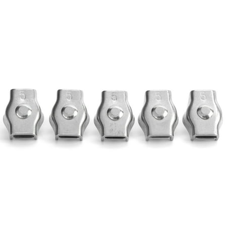5PCS Rope Clamp Simplex Stainless Steel Marine Hardware Fixation for Forestry Machinery5mm/0.2in
5PCS Rope Clamp Simplex Stainless Steel Marine Hardware Fixation for Forestry Machinery5mm/0.2in