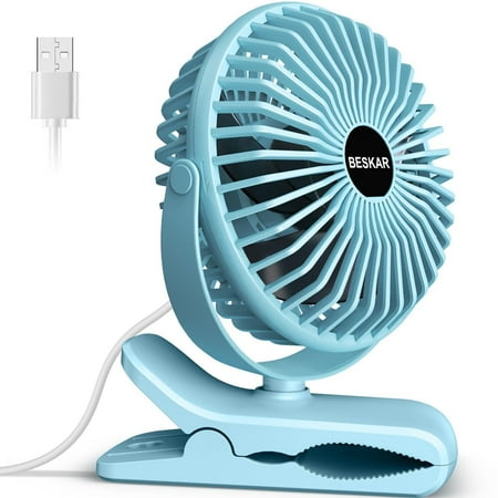 USB Clip on Fan Portable Small Fan with Cord Powered 3 Speeds Strong Airflow with Sturdy Clamp Quiet Personal Desk Fan
USB Clip on Fan Portable Small Fan with Cord Powered 3 Speeds Strong Airflow with Sturdy Clamp Quiet Personal Desk Fan