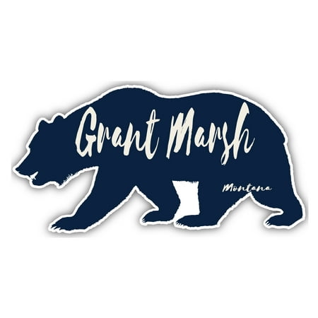 Grant Marsh Montana Souvenir 3x1.5-Inch Fridge Magnet Bear Design