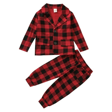 Xiulive Toddler Boys Girls Long Sleeve Plaid Tops Pants Two Piece Outfits Casual Gentleman Set For Kids Clothes Kids Classic Fit Outfits
Xiulive Toddler Boys Girls Long Sleeve Plaid Tops Pants Two Piece Outfits Casual Gentleman Set For Kids Clothes Kids Classic Fit Outfits