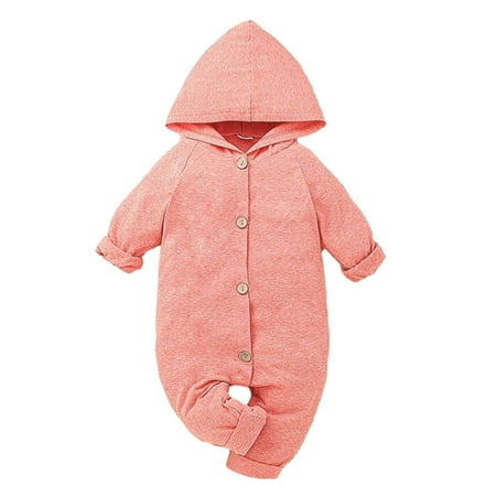 Jeborah Infant Boys And Girls Long Sleeve Hooded Bodysuit Infant Single Breasted Solid Color Fashion Romper Rollbacks
Jeborah Infant Boys And Girls Long Sleeve Hooded Bodysuit Infant Single Breasted Solid Color Fashion Romper Rollbacks