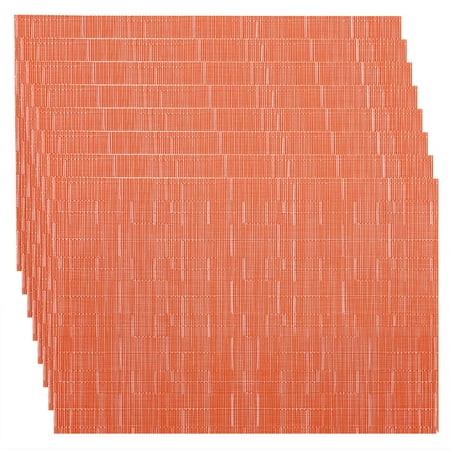 QING SUN 8 Pcs Placemats - PVC Table Mats Woven Vinyl Non-Slip Placemat Heat Resistant Washable Place Mats for Kitchen Dining 12*18in
QING SUN 8 Pcs Placemats - PVC Table Mats Woven Vinyl Non-Slip Placemat Heat Resistant Washable Place Mats for Kitchen Dining 12*18in