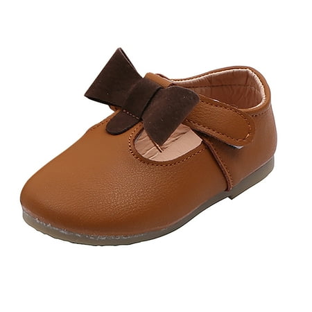 Girls Bowknot Princess Shoes Breathable Non-slip Shoes Baby Casual Shoes