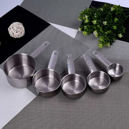 huanledash 5 Pcs Durable Stainless Steel Measuring Spoons Cups Set Kitchen Baking Tools
huanledash 5 Pcs Durable Stainless Steel Measuring Spoons Cups Set Kitchen Baking Tools