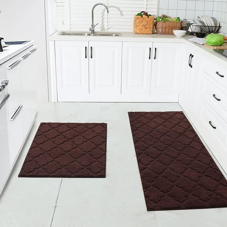 Soft Kitchen Floor Mats for in Front of Sink Super Absorbent Kitchen Rugs and Mats 20”x79” Non-Skid Kitchen Mat Standing Mat Washable Polyester Brown
Soft Kitchen Floor Mats for in Front of Sink Super Absorbent Kitchen Rugs and Mats 20”x79” Non-Skid Kitchen Mat Standing Mat Washable Polyester Brown