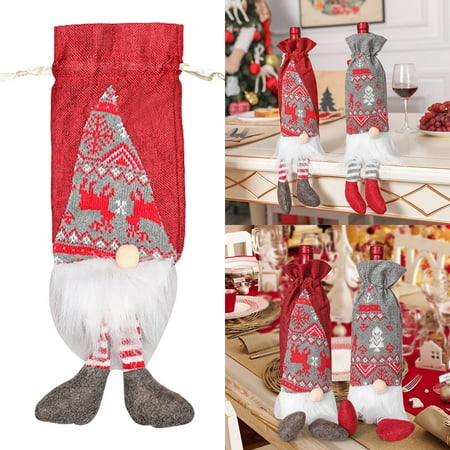 Cinmonia Christmas Decoration Supplies Wine Bottle Bag Old Man Wine Bottle Bag Simulation
Cinmonia Christmas Decoration Supplies Wine Bottle Bag Old Man Wine Bottle Bag Simulation