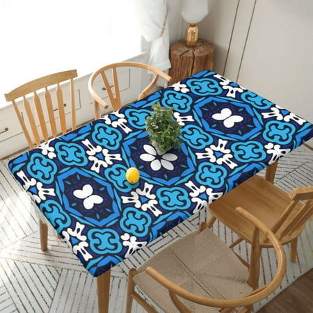 Home Deluxe Tablecloth Seamless Flower Pattern Waterproof Elastic Rim Edged Table Cover- For Christmas Parties And Picnics 5ft
Home Deluxe Tablecloth Seamless Flower Pattern Waterproof Elastic Rim Edged Table Cover- For Christmas Parties And Picnics 5ft