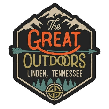 Linden Tennessee The Great Outdoors Design 4-Inch Fridge Magnet