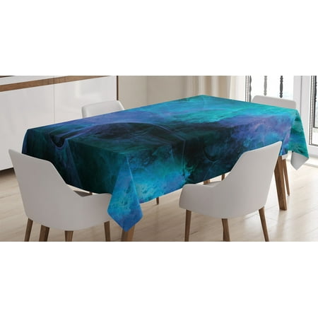 Fractal Tablecloth Surreal Hazy Color Tone Effects Featured Blurred Dark Fantasy Cyberspace Plasma Theme Rectangular Table Cover for Dining Room Kitchen 60 X 90 Inches Blue by Ambesonne
Fractal Tablecloth Surreal Hazy Color Tone Effects Featured Blurred Dark Fantasy Cyberspace Plasma Theme Rectangular Table Cover for Dining Room Kitchen 60 X 90 Inches Blue by Ambesonne