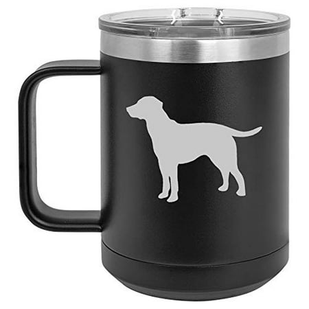 15 oz Tumbler Coffee Mug Travel Cup With Handle & Lid Vacuum Insulated Stainless Steel Lab Labrador Retriever (Black)
15 oz Tumbler Coffee Mug Travel Cup With Handle & Lid Vacuum Insulated Stainless Steel Lab Labrador Retriever (Black)
