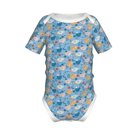 Junzan Cute Chickens and Flowers Print Short-Sleeve Baby Climbing Clothes Bodysuits for Infant One-Piece for Baby Boys & Girls Baby Clothes Baby Romper with Snap Closure-12 Months
Junzan Cute Chickens and Flowers Print Short-Sleeve Baby Climbing Clothes Bodysuits for Infant One-Piece for Baby Boys & Girls Baby Clothes Baby Romper with Snap Closure-12 Months