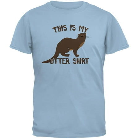 This Is My Otter Shirt Light Blue Adult T-Shirt