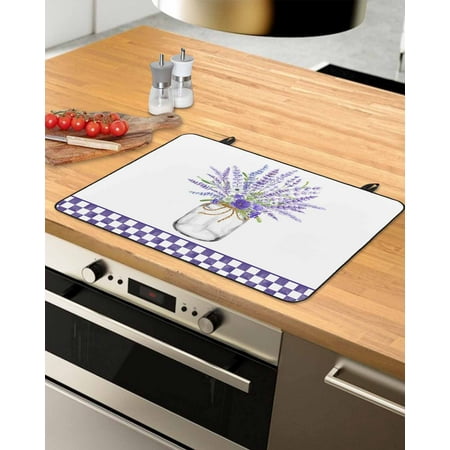 Purple Spring Floral Stove Top Covers for Electric Stove Heat Insulation Fireproof Glass Cooktop Cover Counter Top Glass Stove Cover for Prevent Scratches 36 x21 Lavender Botanical Plaid
Purple Spring Floral Stove Top Covers for Electric Stove Heat Insulation Fireproof Glass Cooktop Cover Counter Top Glass Stove Cover for Prevent Scratches 36 x21 Lavender Botanical Plaid