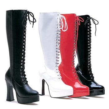 5 Inch Chunky Heel Stretch Boot