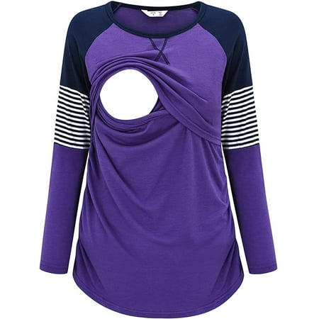 Kiapeise Maternity Nursing Tops Long Sleeve Patchwork Shirt Breastfeeding Shirt Women s Loose Pullover
Kiapeise Maternity Nursing Tops Long Sleeve Patchwork Shirt Breastfeeding Shirt Women s Loose Pullover