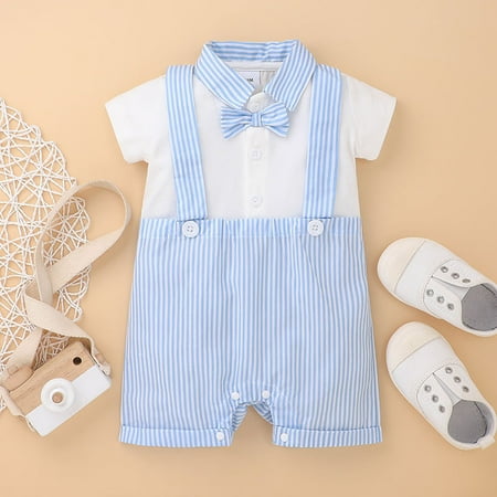 Yubatuo Kids Baby Boys Summer Gentleman Bowtie Short Sleeve Shirt+Suspenders Shorts Set Blue 6-9M
Yubatuo Kids Baby Boys Summer Gentleman Bowtie Short Sleeve Shirt+Suspenders Shorts Set Blue 6-9M