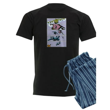 CafePress - G.I. Joe Snake Eyes Parachuting - Men s Dark Pajamas