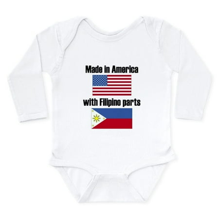 CafePress - Made In America With Filipino Parts Body Suit - Long Sleeve Infant Bodysuit
CafePress - Made In America With Filipino Parts Body Suit - Long Sleeve Infant Bodysuit