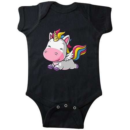 Inktastic Cute Flying Unicorn Gift Baby Boy or Baby Girl Bodysuit