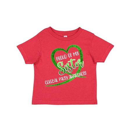 Inktastic Proud of My Sister Cerebral Palsy Awareness Heart Ribbon Gift Toddler Boy or Toddler Girl T-Shirt
Inktastic Proud of My Sister Cerebral Palsy Awareness Heart Ribbon Gift Toddler Boy or Toddler Girl T-Shirt