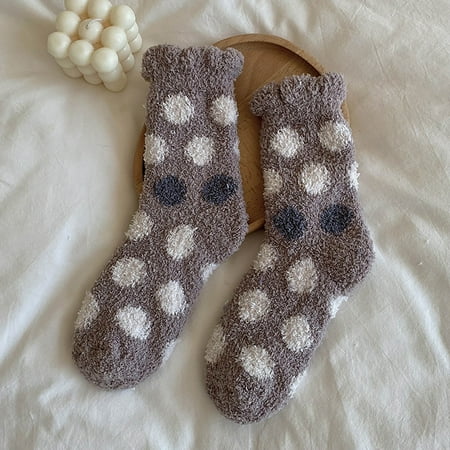 Qazqa Womens Winter Dots Print Socks Autumn And Winter Mid Tube Socks Coral Thickened Warm Stockings
Qazqa Womens Winter Dots Print Socks Autumn And Winter Mid Tube Socks Coral Thickened Warm Stockings